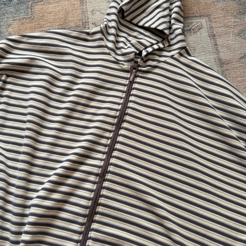 PrettyLittleThing Brown and Cream zip up